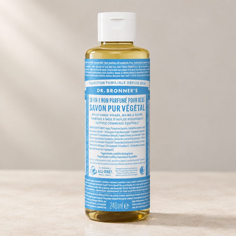 Dr. Bronner's Savon de Castille liquide non parfumé