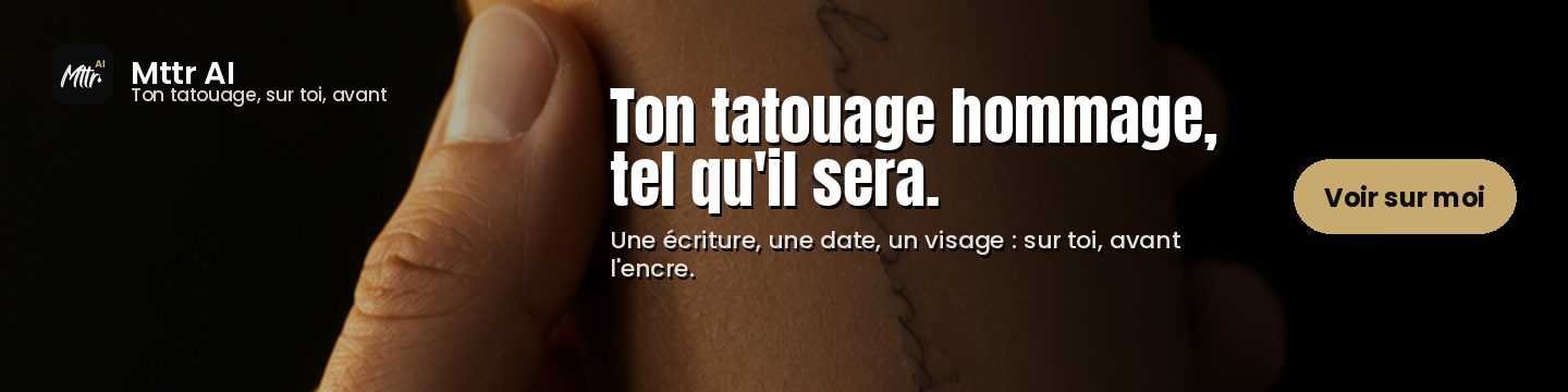 Mttr AI : vois ton tatouage sur toi avant de le faire