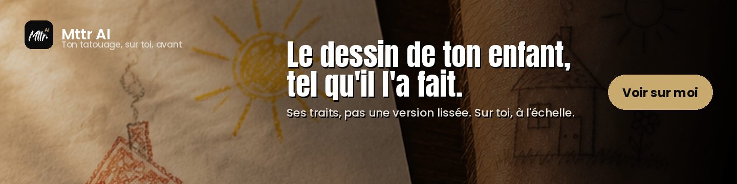 Mttr AI : vois ton tatouage sur toi avant de le faire