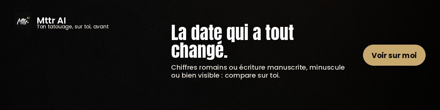 Mttr AI : vois ton tatouage sur toi avant de le faire