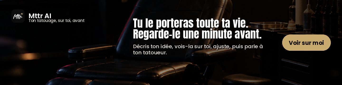 Mttr AI : vois ton tatouage sur toi avant de le faire