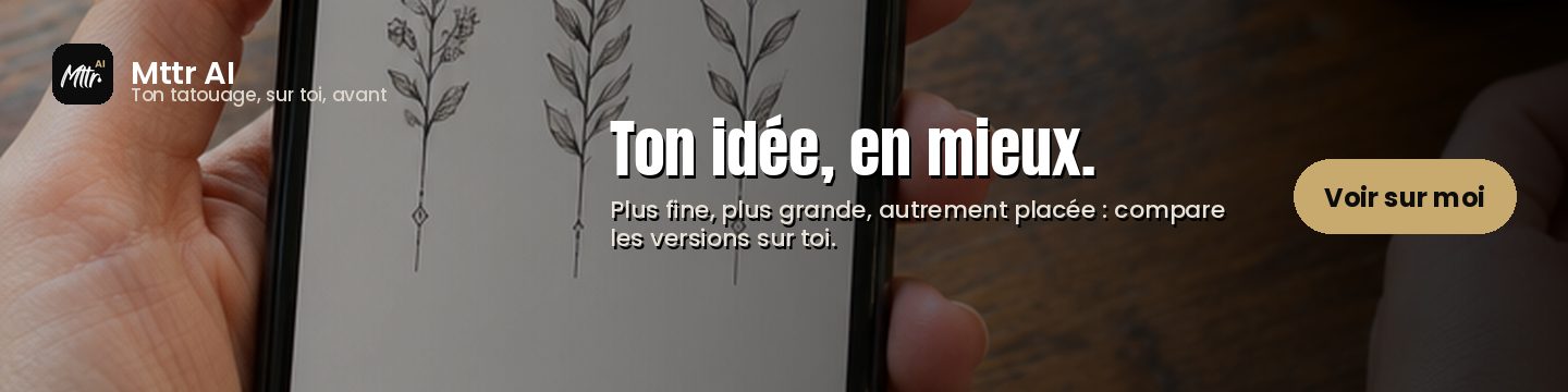 Mttr AI : vois ton tatouage sur toi avant de le faire