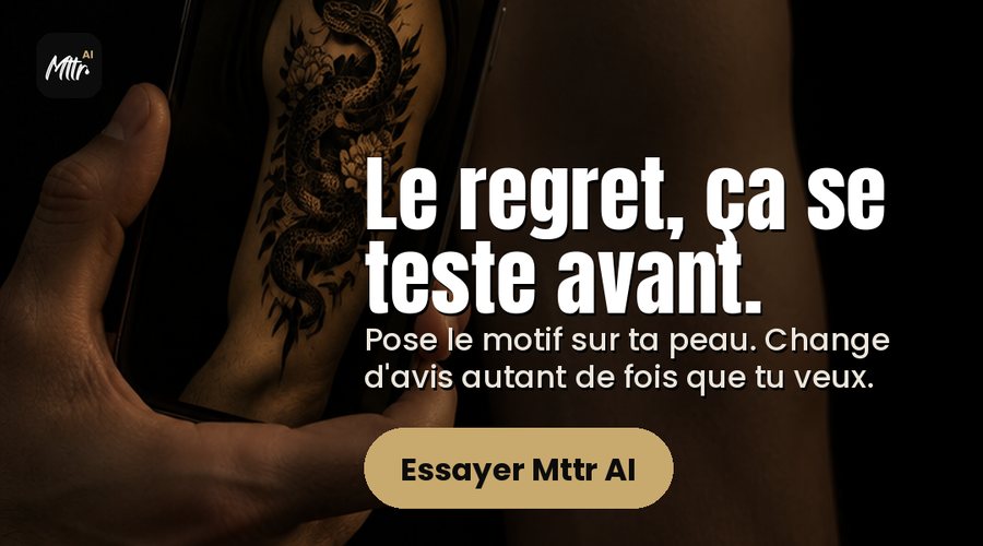 Mttr AI : vois ton tatouage sur toi avant de le faire