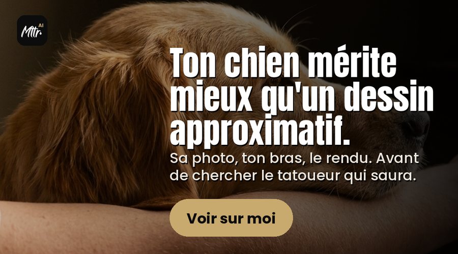 Mttr AI : vois ton tatouage sur toi avant de le faire
