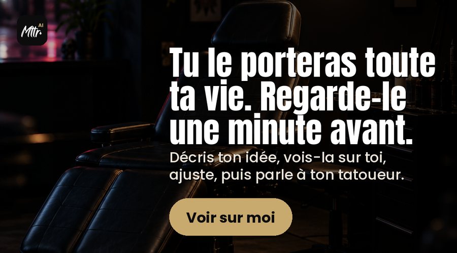 Mttr AI : vois ton tatouage sur toi avant de le faire