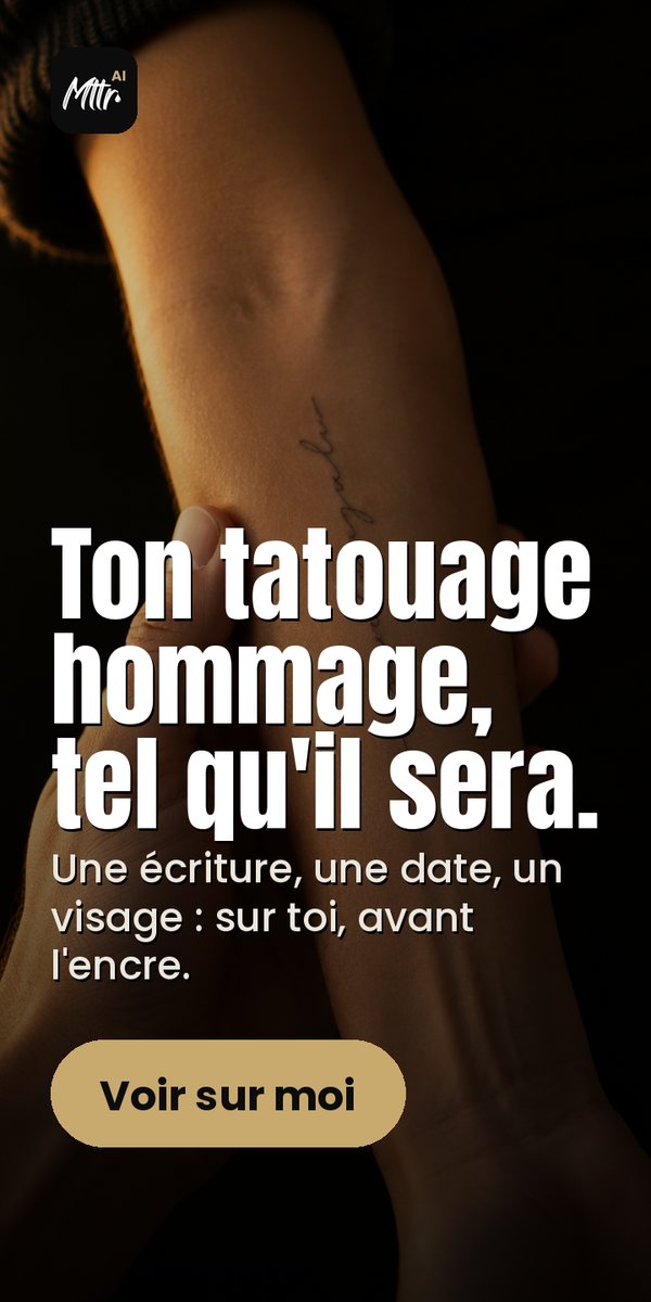 Mttr AI : vois ton tatouage sur toi avant de le faire