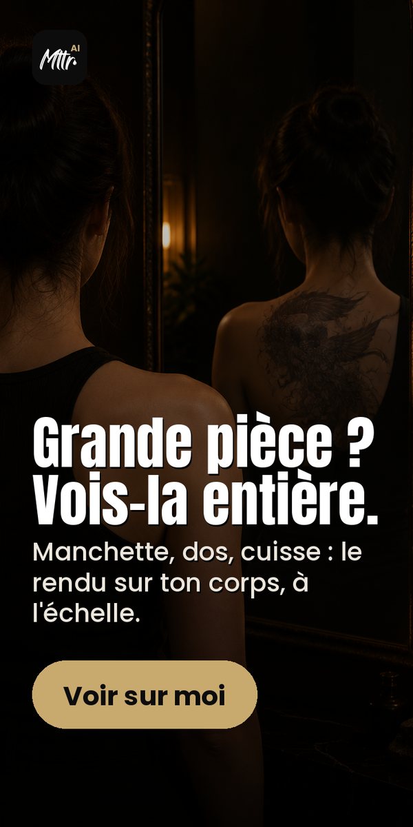 Mttr AI : vois ton tatouage sur toi avant de le faire