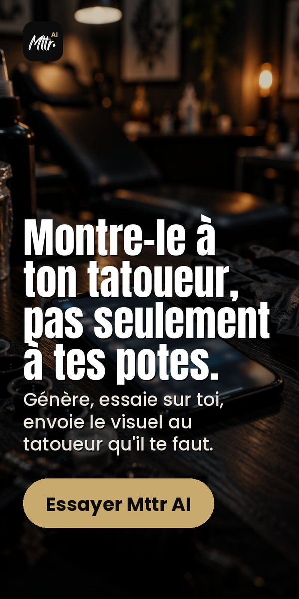 Mttr AI : vois ton tatouage sur toi avant de le faire