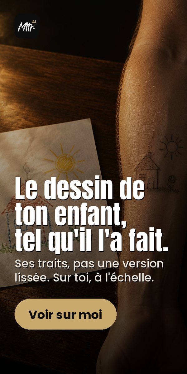 Mttr AI : vois ton tatouage sur toi avant de le faire