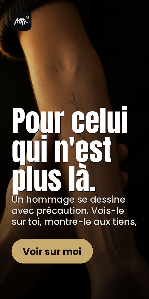 Mttr AI : vois ton tatouage sur toi avant de le faire