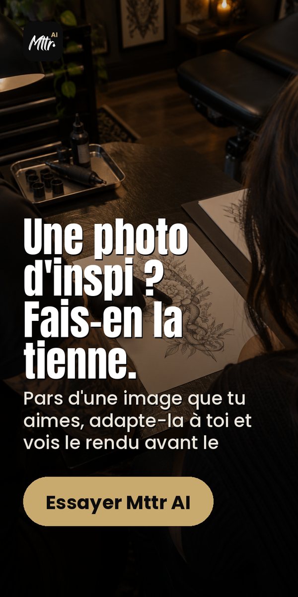 Mttr AI : vois ton tatouage sur toi avant de le faire